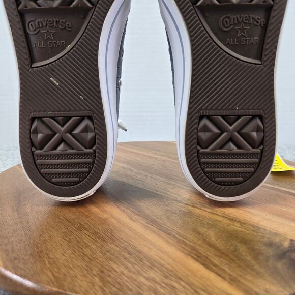 Converse CTAS All Star Ox Low Blue Perforated Casual Y2K Daily Sneakers Womens 8 - Picture 11 of 13